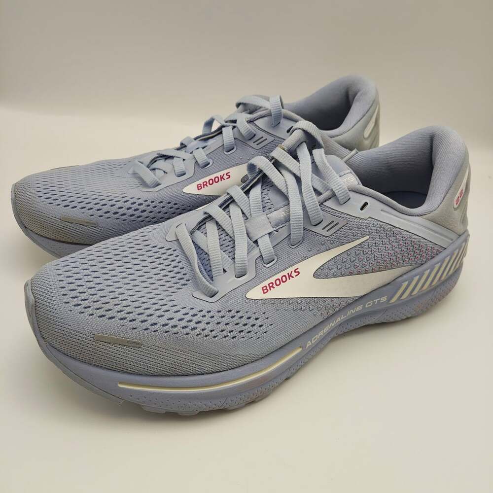 Brooks Adrenaline GTS 22 Women Running Shoes Size 10 B Blue Lavender 1203531B427